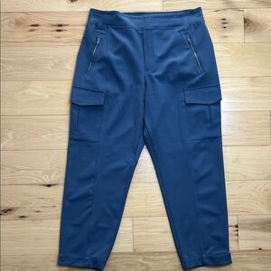 NWOT Athleta Navy Blue Cargo Jogger Pants | Size 12P